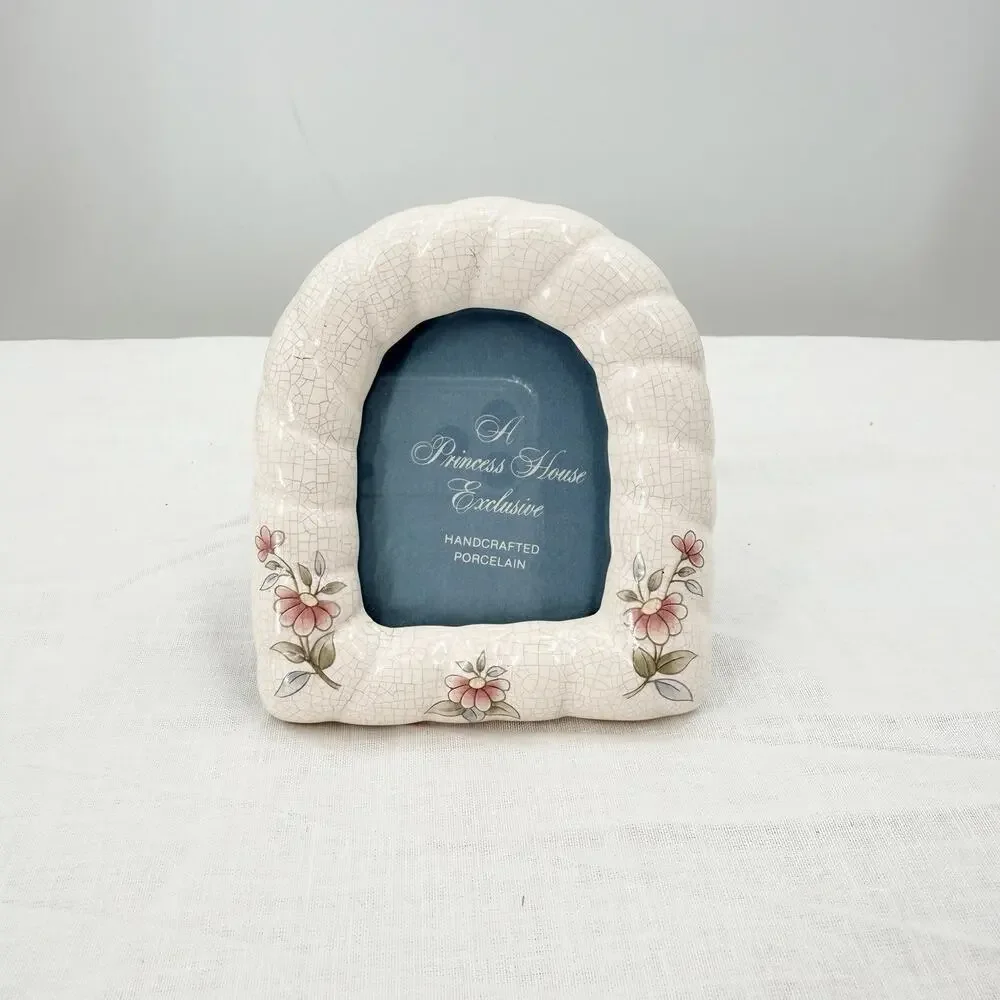 Princess House Exclusive Porcelain Picture Frame #712 Floral NEW in BOX